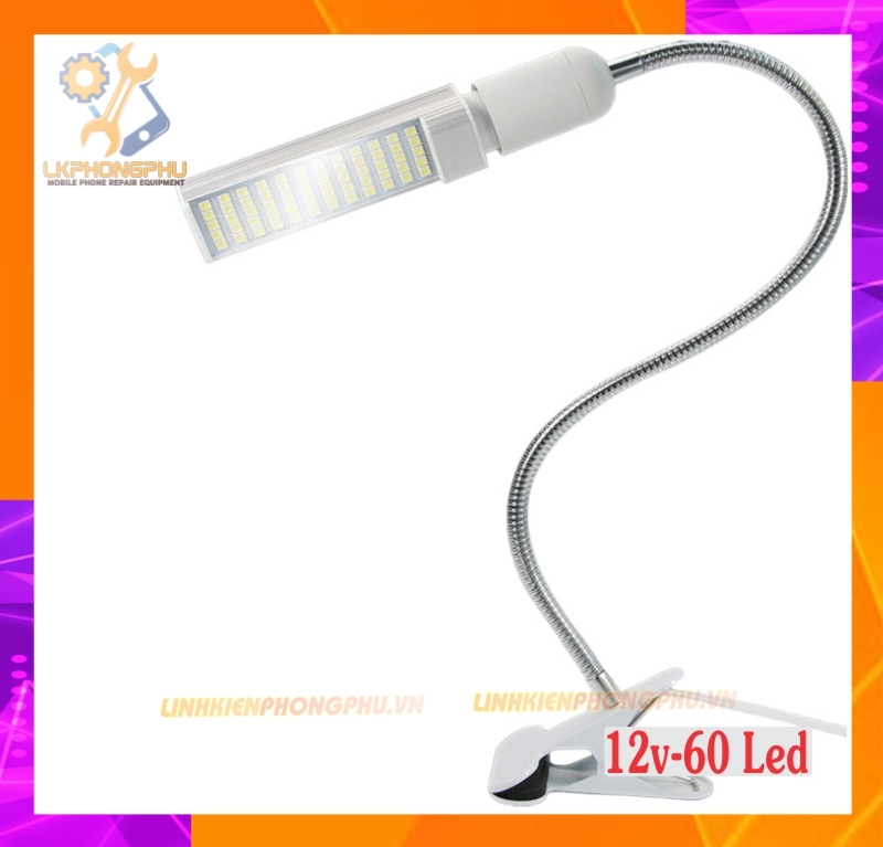 Đèn Led Kẹp Kỹ Thuật 60 Bóng Led New Full Box 12W Xịn