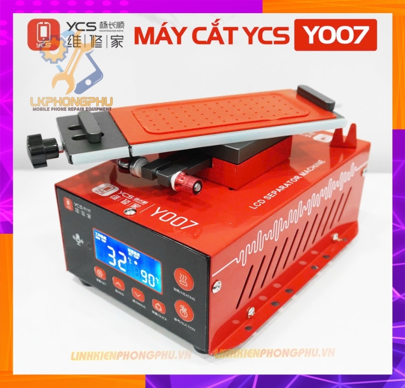 Bàn Nhiệt Cắt Kính Nguyên Khung  YCS Y007 Xoay 360°. Tích Hợp AI Thông Mình . Hút Điện Tử Cực Khỏe