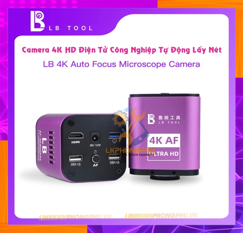 Camera 4K Ultra HD và Camera 4K AF Điện Tử Công Nghiệp Tự Động Lấy Nét