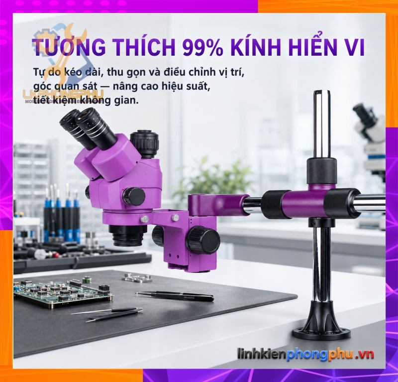 Arm Luban Tay đở Kính Hiển Vi Luban