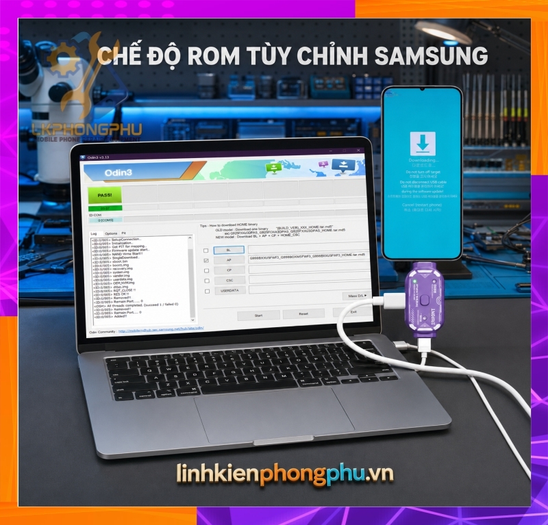 Lanrui V587 Adapter Lightning - Type C vào DFU Recovery  Apple - Android