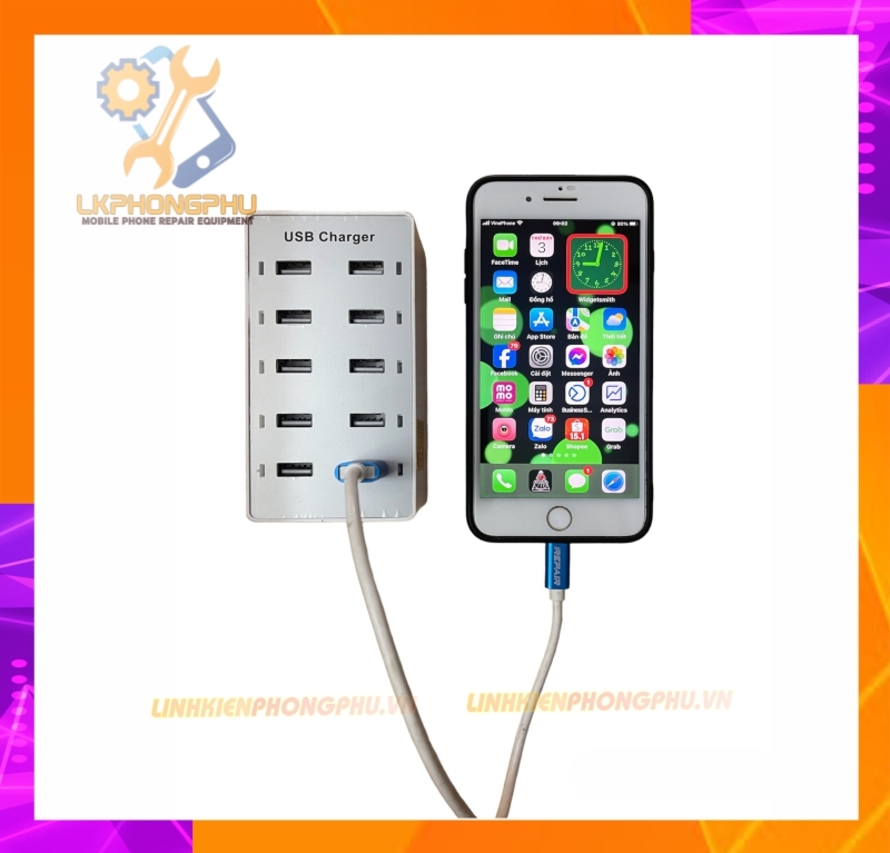 Bộ Sạc USB 10 Cổng XL-A9 50W-2.4A