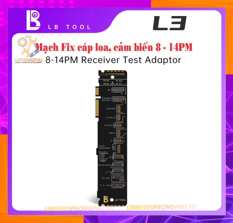 Box Luban L3 New. Làm Face. Làm Pin. Làm Truetone. Làm Camera. Làm Cáp Loa Cảm Biến....
