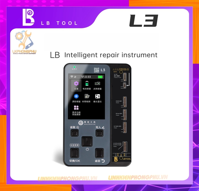 Box Luban L3 New. Làm Face. Làm Pin. Làm Truetone. Làm Camera. Làm Cáp Loa Cảm Biến....