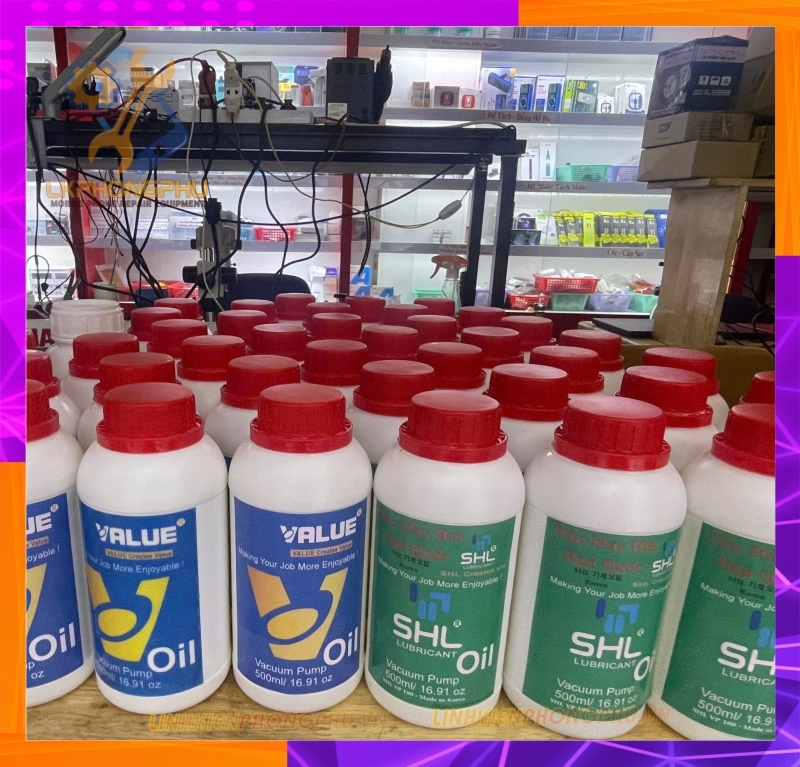 Dầu Thay Cho Máy Hút Chân Không ( Hãng ) Value và Hãng SHL Korea ( Shlasean ) Hàn Quốc