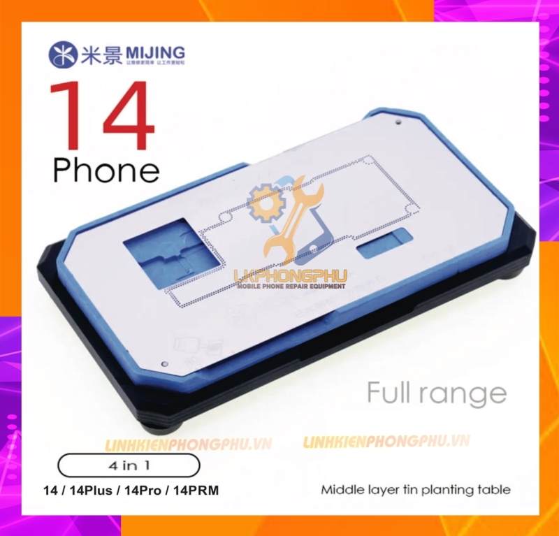 Khuôn kèm vỉ làm chân viền Mijing Z20Pro iPhone Series 14