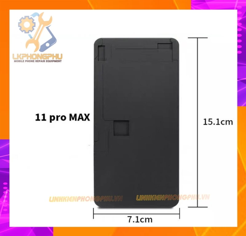 Đế Cao Su đen dày ép kính màn hình IP : X - 12Pro Max