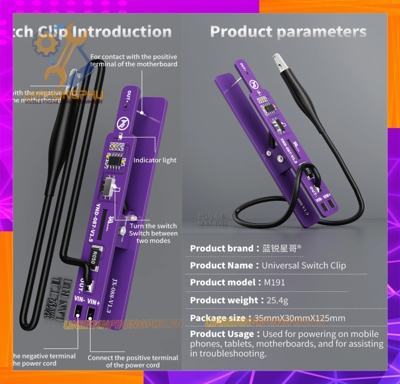 Lanrui M191 Kích Nguồn Đa Năng Tất Cả Trong Một All in One - All Smartphone 