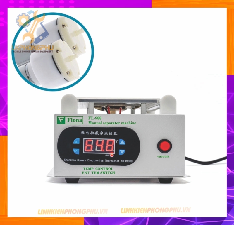 Bàn nhiệt cắt kính 8inch Fiona FL-988 1 Hút Cực Mạnh Siêu Bền