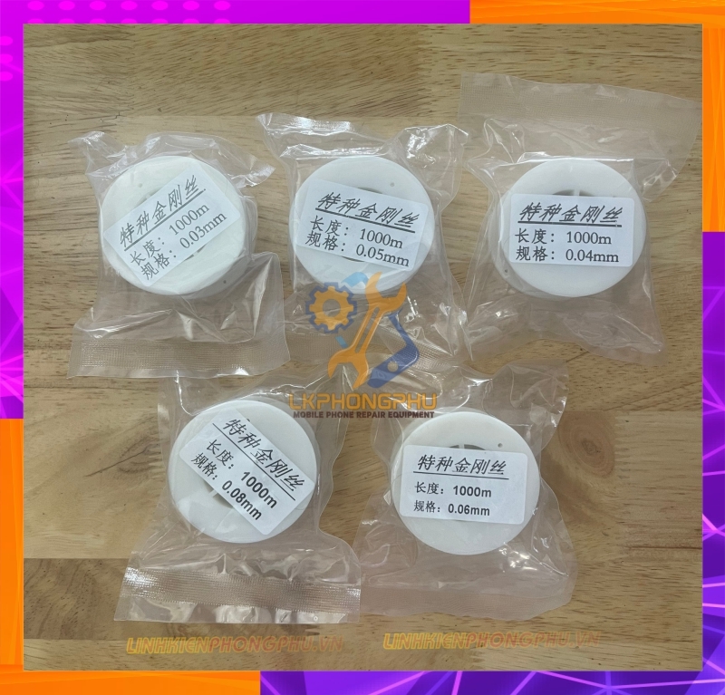 Dây cắt kính Từ 0.03mm -> 0.08mm-1000m 