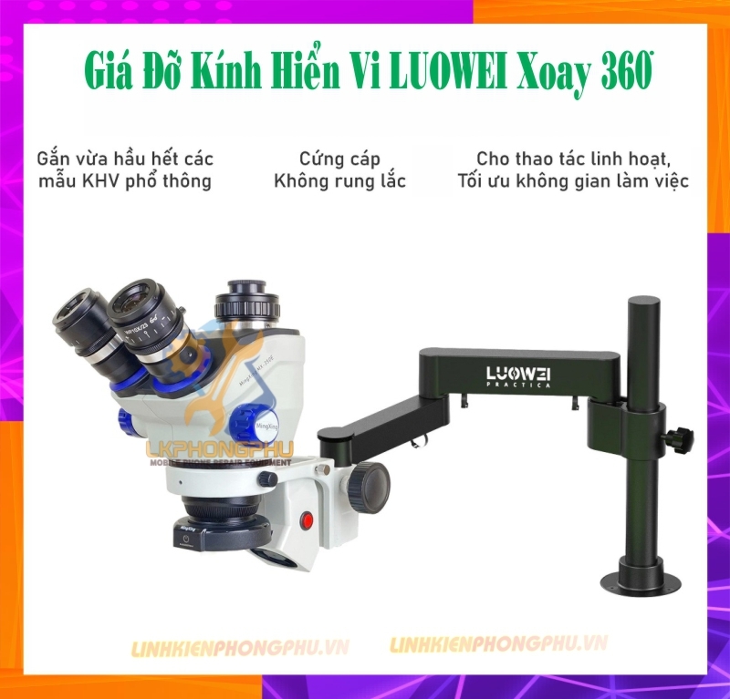 Giá Đỡ Kính Hiển Vi LUOWEI Xoay 360°