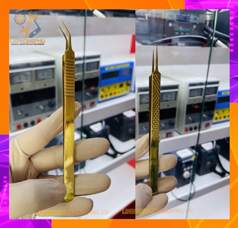 Nhíp xi vàng Cong và Thẳng