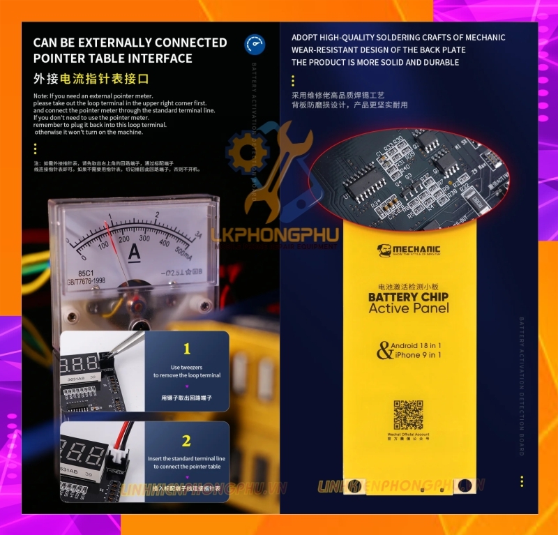 Mạch Kích Pin Mechanic BA27 Kích Từ 5G-13ProMax 