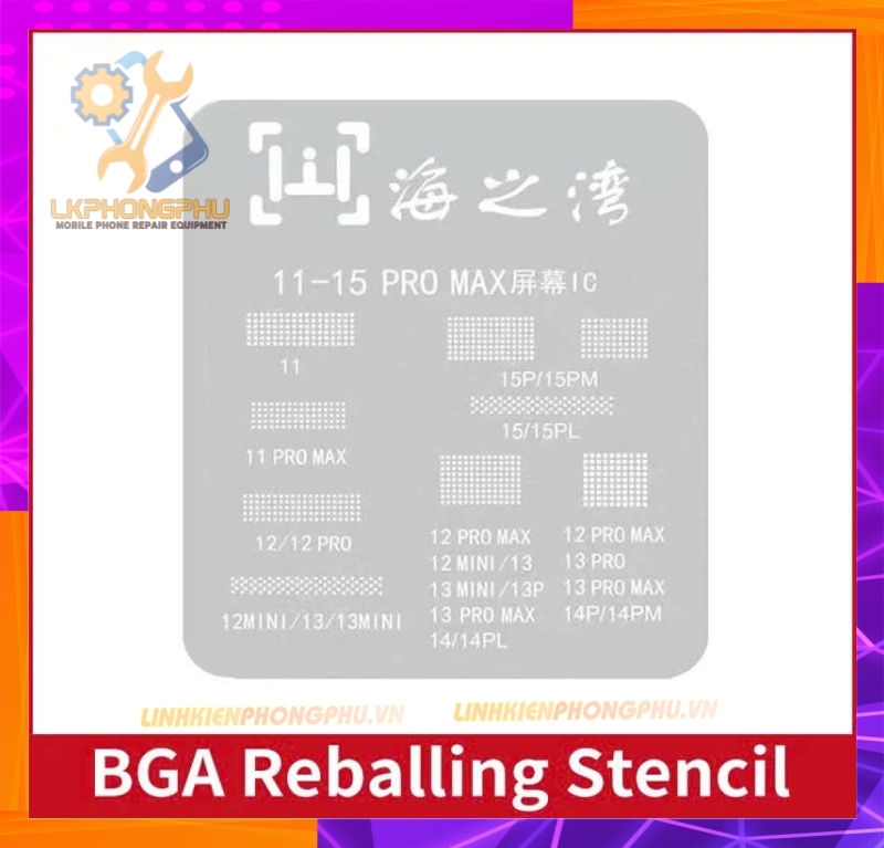 Vỉ làm IC Màn iPhone 11-15Pro Max