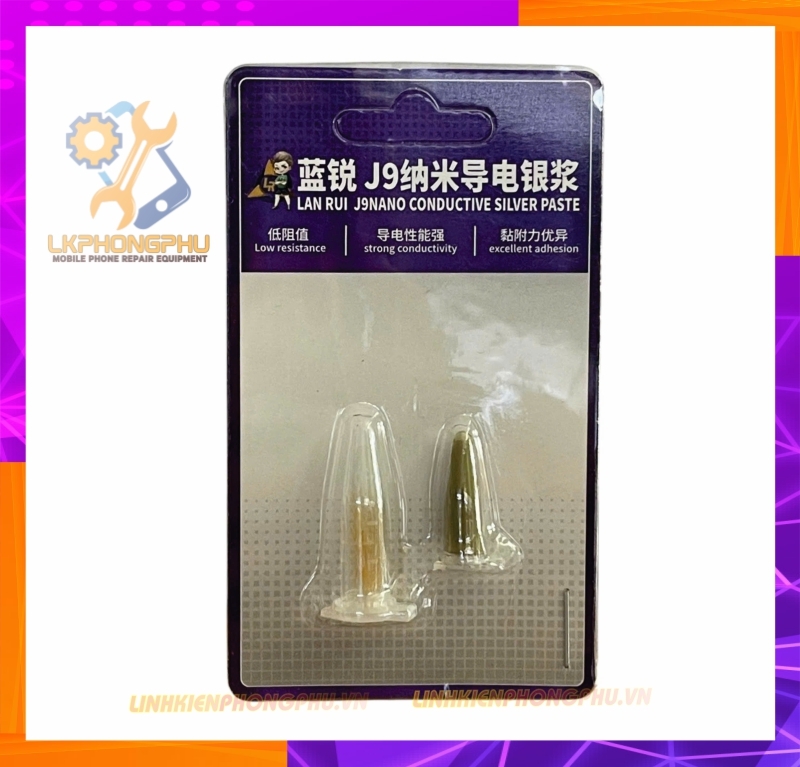 Nano bạc dẫn điện Lanrui J9 0.3um vẽ mạch màn hình, vẽ mạch board mạch ( Kèm lông vẻ )