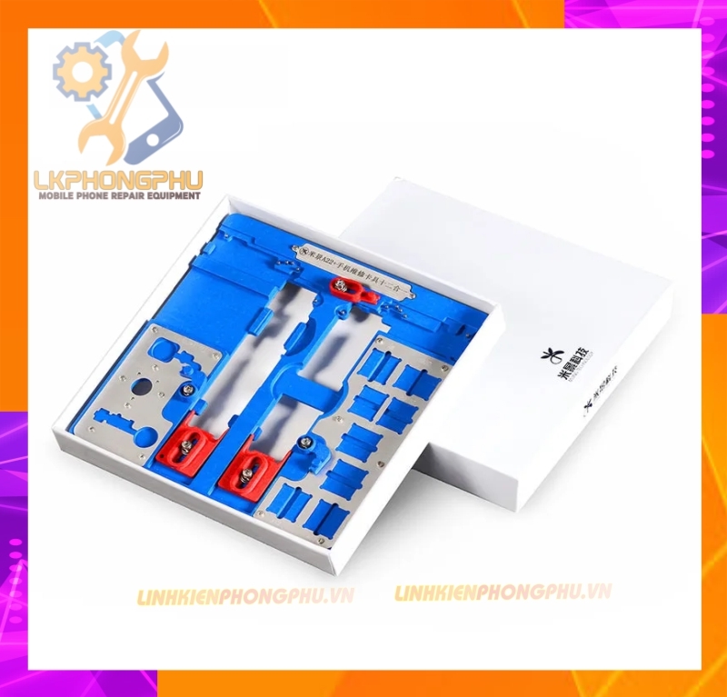 Kẹp Main Đa Năng Mijing A22+  Từ 5S -> XR Có khay Cạo Keo IC Từ A9-A12 Có khay Câu home vân tay