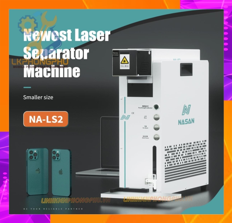Máy Laser bắn lưng iPhone Nasan NA-LS2 CS20W 