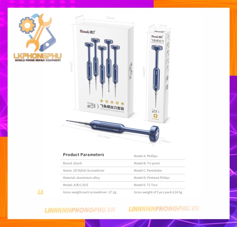 Tuavit Qianli 2D Flying Fish Screwdriver