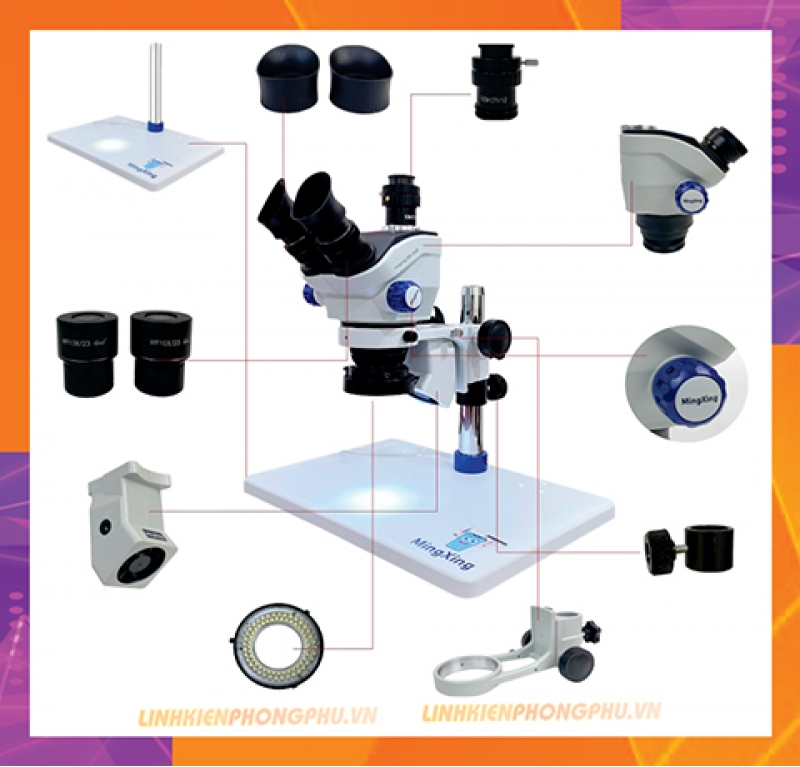 🔰Kính hiển Vi 3 mắt MingXing Pro Ver 1.2 MX-350E