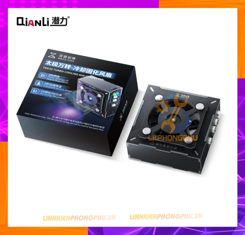 Quạt Hút Khói Kèm Đèn UV QIANLI MEGA-IDEA 2 in 1 Taichi Turbo