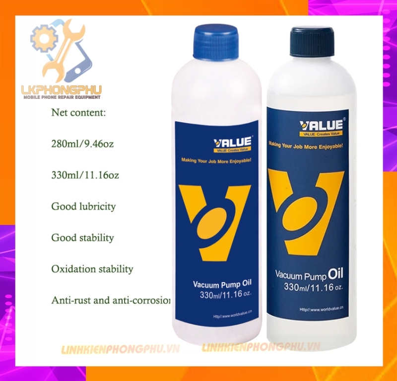 Dầu đổ máy hút chân không Chính hãng  Vacuum Pump Oil 330ml
