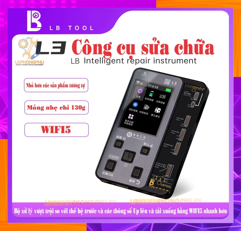 Box Luban L3 New. Làm Face. Làm Pin. Làm Truetone. Làm Camera. Làm Cáp Loa Cảm Biến....