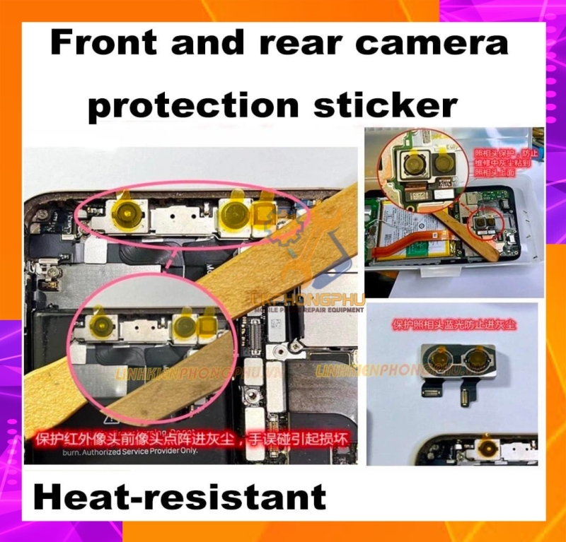 Sticker Dán Bảo Vệ Mắt Camera khi Sửa Chữa Điện Thoại