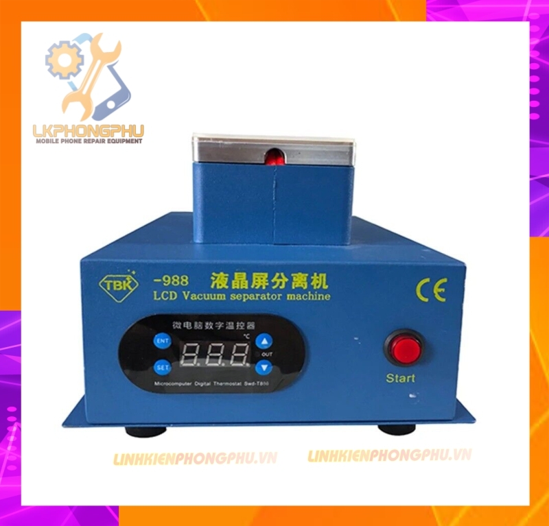 Bàn nhiệt cắt kính gầm cao TBK-988 8inch hút trong cực mạnh