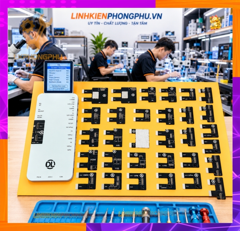 Box Test Kiểm tra Màn Hình cảm ứng DL400Pro Test Full IP 6G-16PRM vs Android (hỗ trợ test 1125 model)