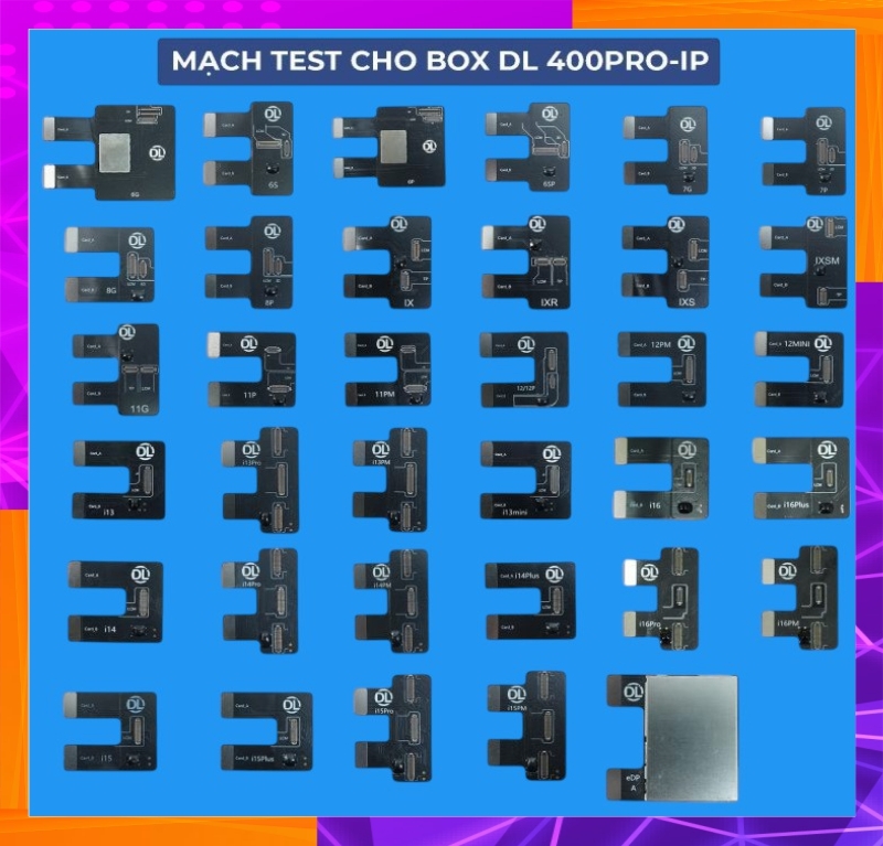 Box Test Kiểm tra Màn Hình cảm ứng DL400Pro Test Full IP 6G-16PRM vs Android (hỗ trợ test 1125 model)