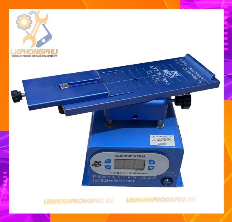 Bàn Nhiệt Cắt Kính Nguyên Khung Xịn KTZ WZ7Pro Xoay 360 Hút Ngoài