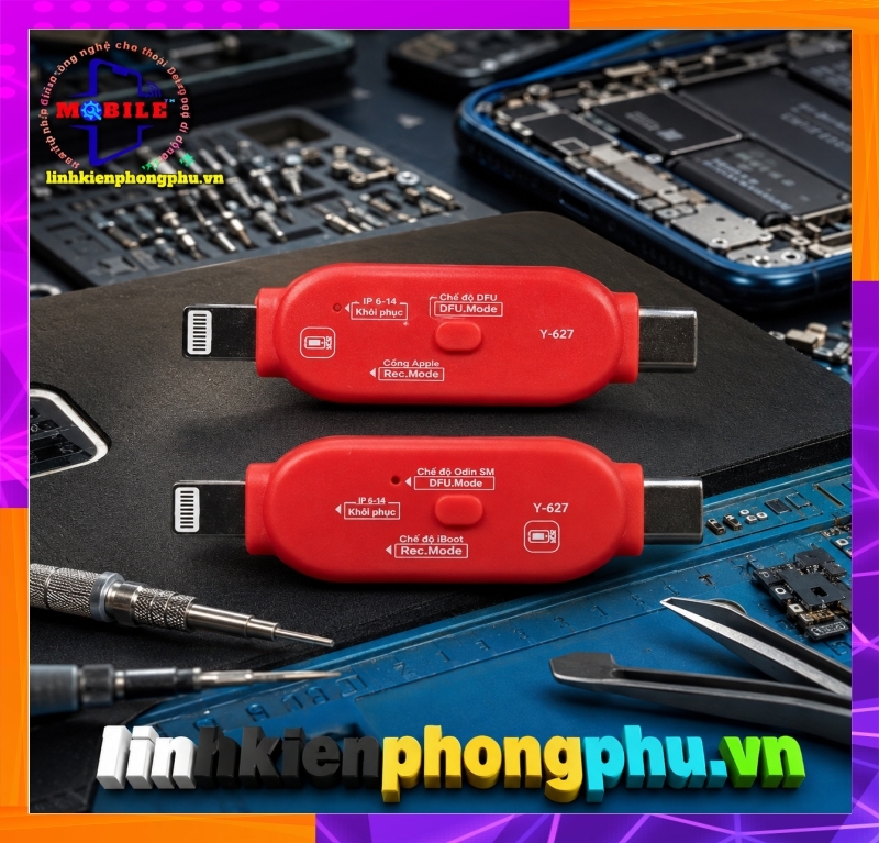 Thiết bị DFU & Recovery YCS Y-627 hỗ trợ iPhone 6 – 14 - Samsung Chạy Phần Mềm 