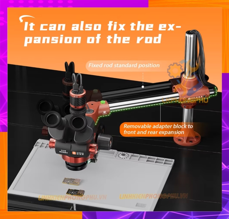 Giá đỡ kính hiển vi xoay 360° YCS Dragon ARM 