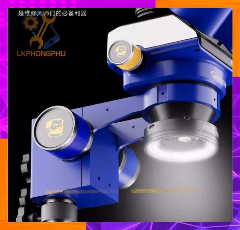 Đèn Led Kính Hiển Vi Vô Cực Mechanic LS720+ 72- Bóng Led Chiếu Sáng Đồng Bộ