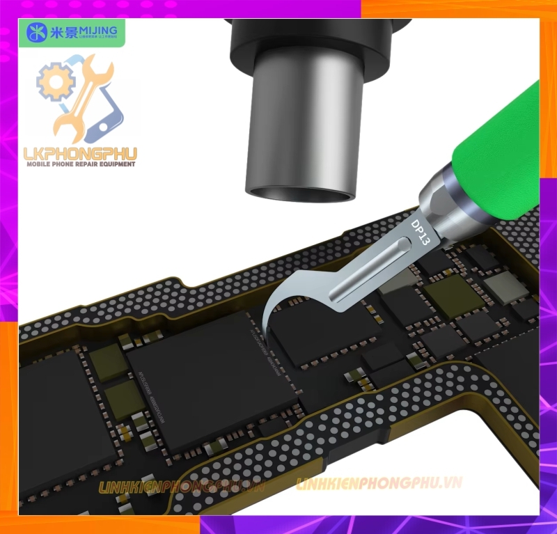 Bộ Tool Cán Dao Kèm Lưỡi Dao làm IC Mijing KC8 Mobile Phone Repair Black CPU