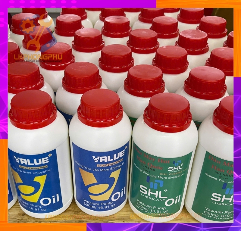 Dầu Thay Cho Máy Hút Chân Không ( Hãng ) Value và Hãng SHL Korea ( Shlasean ) Hàn Quốc