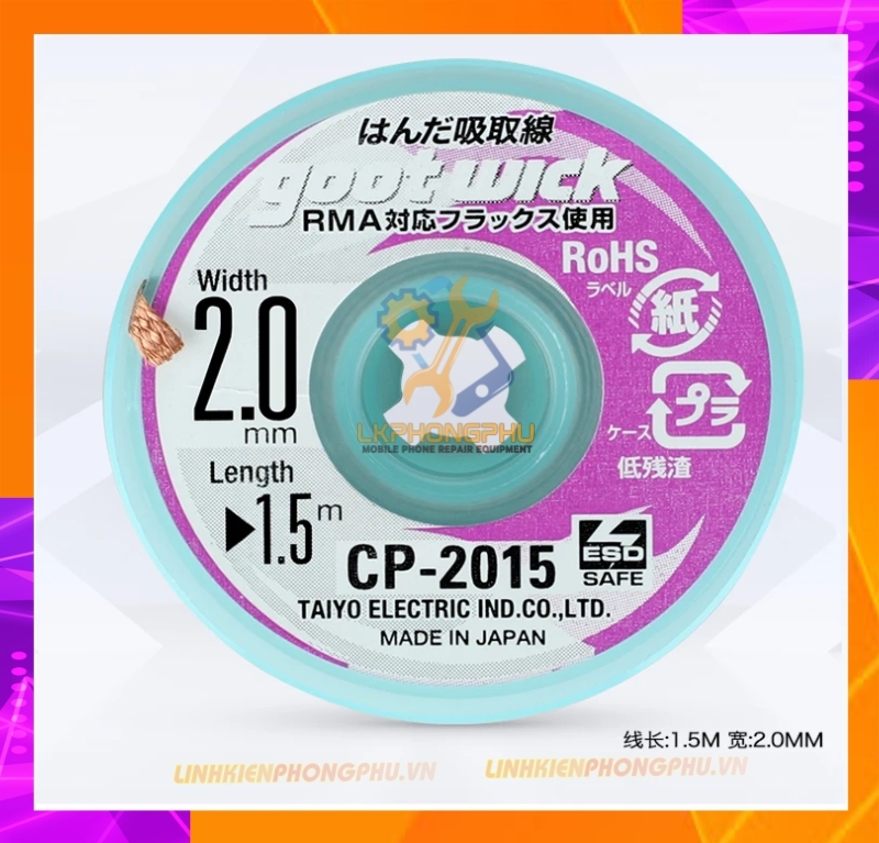 Dây hút chì GootWick Chính hãng 2.0mm-1.5M