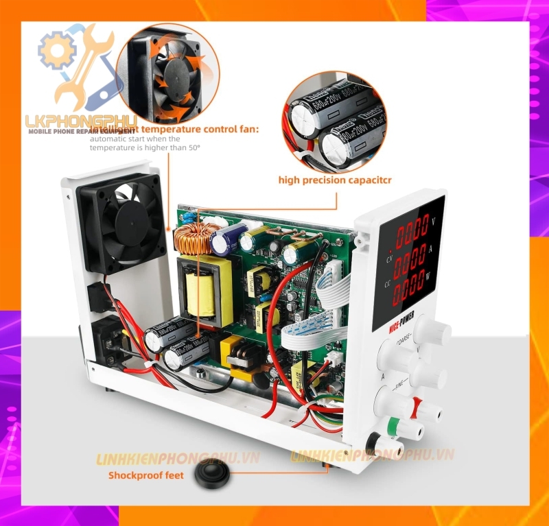 Cấp nguồn Xung Nice Power 30V-10A. SPS1203. 4 Số CS150W