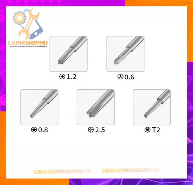 Bộ Tuavit 3D JC 675 JCONLINE ( Bộ 5 cây ) 