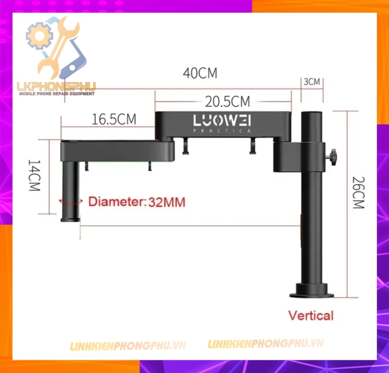 Giá Đỡ Kính Hiển Vi LUOWEI Xoay 360°