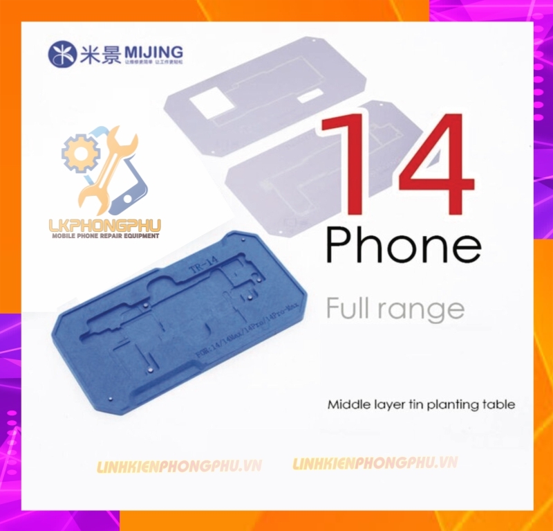 Khuôn kèm vỉ làm chân viền Mijing Z20Pro iPhone Series 14