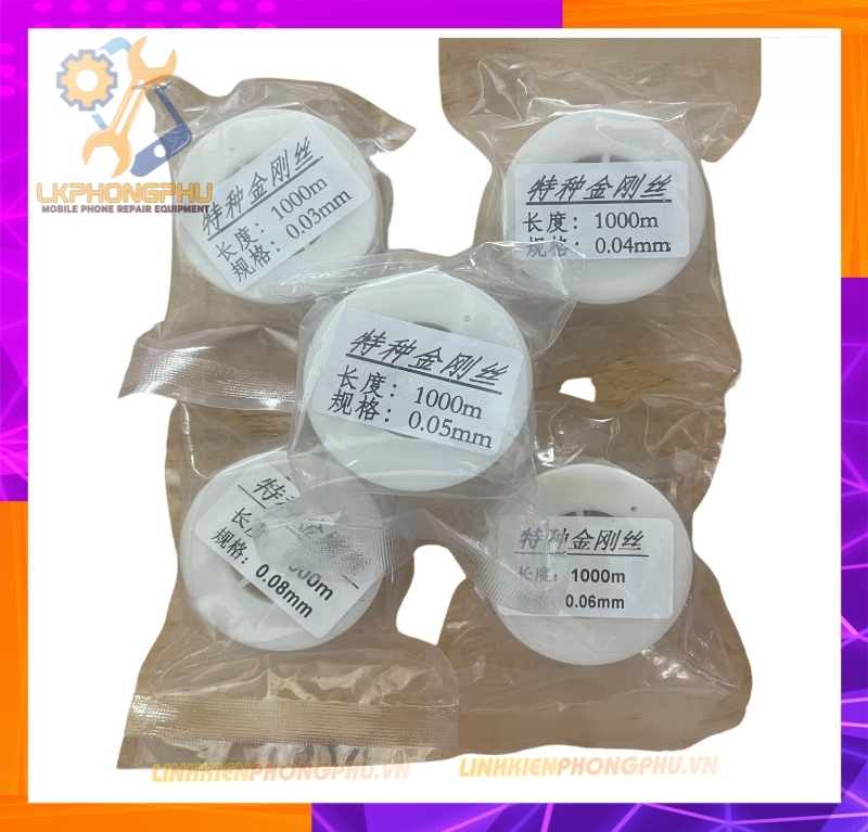 Dây cắt kính Từ 0.03mm -> 0.08mm-1000m 