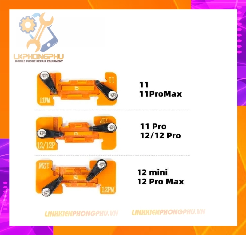 Bộ 3 kẹp cố định hàn Cell Pin Qianli Mega Idea
