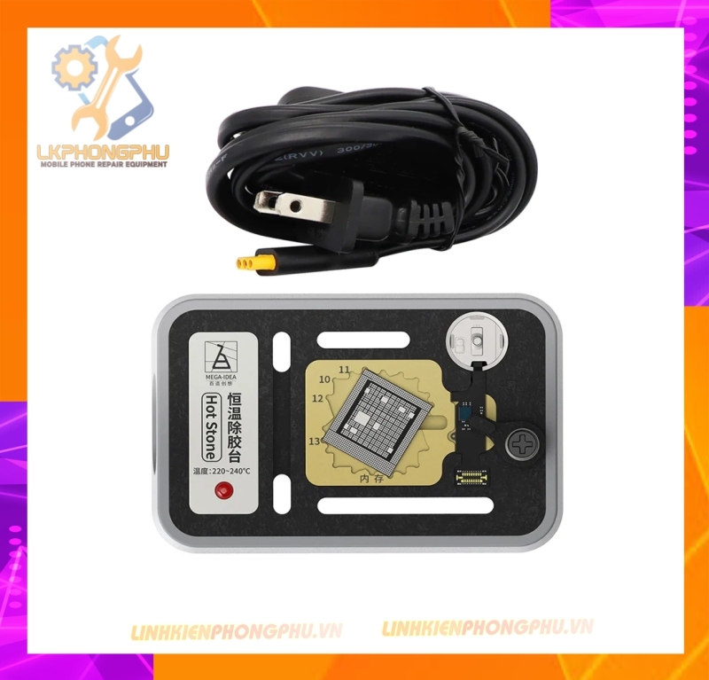 Đế nhiệt cạo keo IC CPU A - Ram - Ổ Cứng HOT STONE MEGA-IDEAD Nhiệt độ 220°-240° 