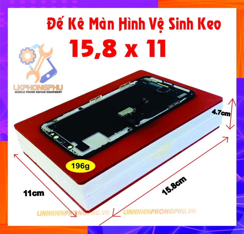 Đế Kê Lót Vệ Sinh Keo Màn Hình 25x20x4.7cm - 15.8x11x4.7cm