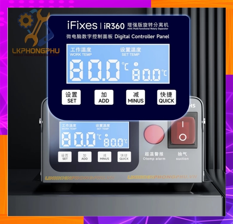 Máy Cắt Kính iFixes  iR360 Xoay 360° (Hút Cực Mạnh)