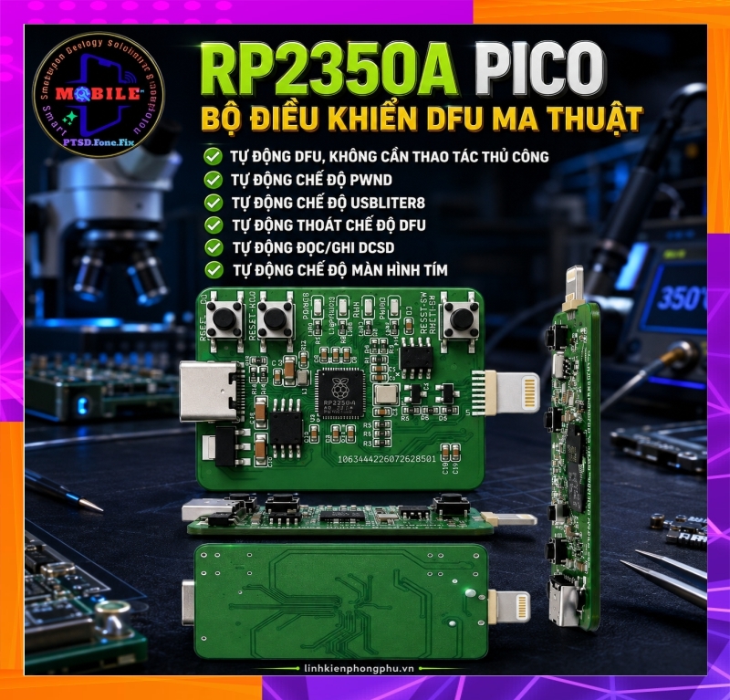 Thiệt Bị Magico DFU MANDO RP2350A Pro Auto DFU + PWN MODE Usbliter8
