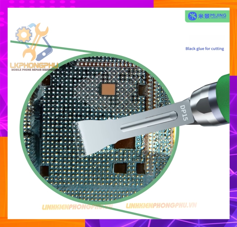 Bộ Tool Cán Dao Kèm Lưỡi Dao làm IC Mijing KC8 Mobile Phone Repair Black CPU