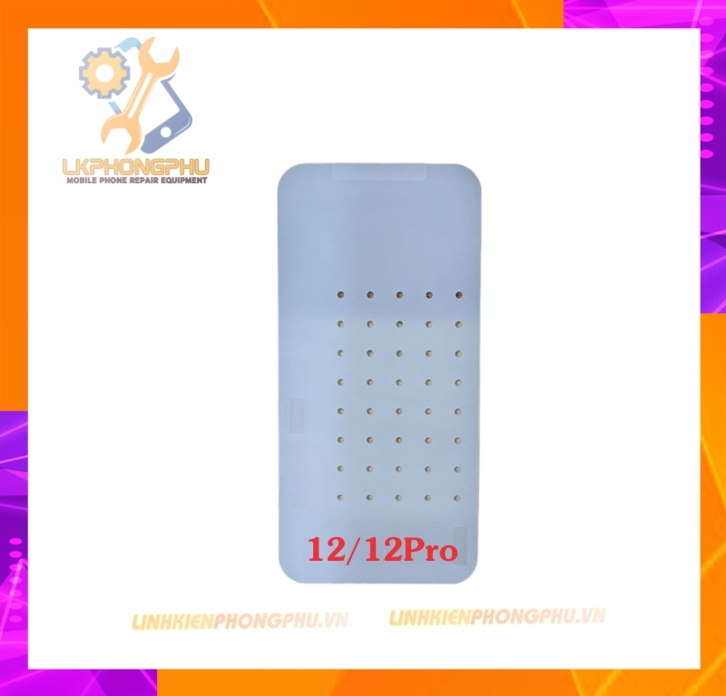Đế Cao Su trắng dày ép kính màn hình IP : 12mini/12/12Pro/12Pro Max