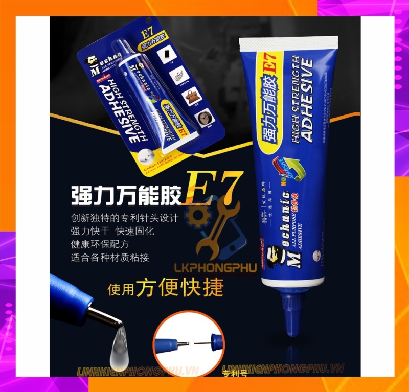 Keo MECHANIC E7 (Trong 50ml Nhanh Khô, Chống Nước)